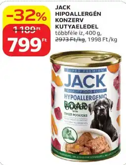 Auchan Jack hipoallergén konzerv ajánlat
