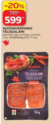 Auchan Auchan téliszalámi ajánlat