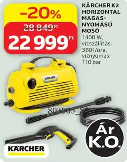 Auchan Karcher k2 horizontális magasnyomású mosó ajánlat
