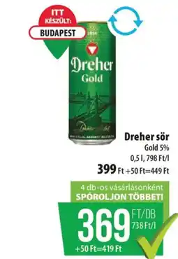 Coop Dreher sör ajánlat