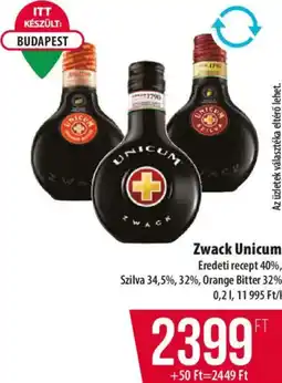 Coop Zwack Unicum ajánlat