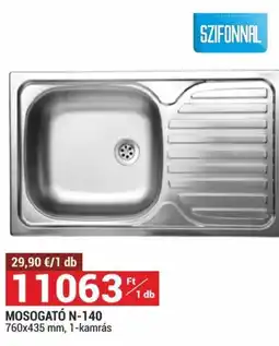Merkury Market Szifonnal mosogató n-140 ajánlat