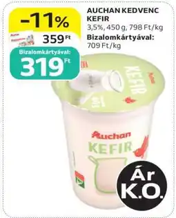 Auchan AUCHAN KEDVENC KEFIR ajánlat