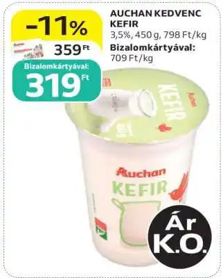 AUCHAN KEDVENC KEFIR