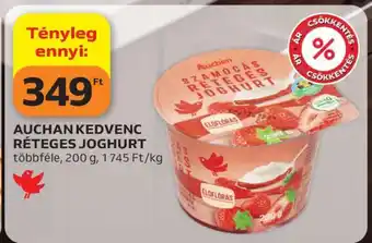 Auchan AUCHAN KEDVENC RÉTEGES JOGHURT ajánlat