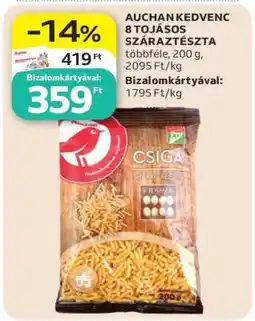 Auchan AUCHAN KEDVENC 8 TOJÁSOS SZÁRAZTÉSZTA ajánlat