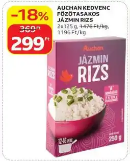 Auchan AUCHAN KEDVENC FŐZŐTASAKOS JÁZMIN RIZS ajánlat