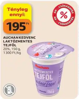 Auchan Auchan Kedvenc Laktózmentes Tejföl ajánlat