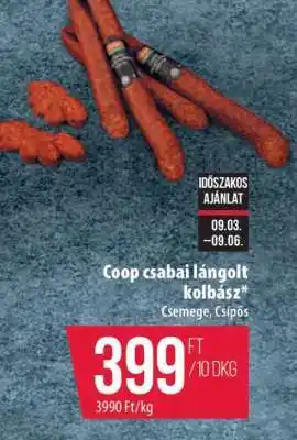 Coop Csabai lángolt kolbász