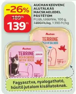 Auchan AUCHAN KEDVENC ALUTÁLKÁS MACSKAELEDEL PÁSTÉTOM ajánlat