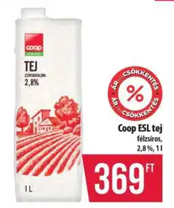 Coop Coop Esl tej ajánlat