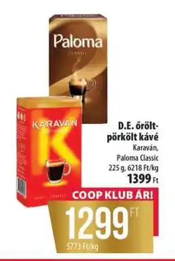 Coop D.E. őrölt pörkölt kávé ajánlat