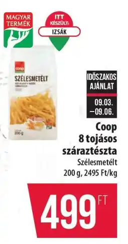 Coop Coop 8 tojásos száraztészta ajánlat