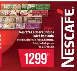 Coop Nescafé Farmers Origins kávé kapszula ajánlat
