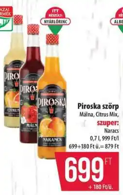 Coop Piroska Szörp ajánlat
