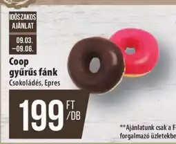 Coop Coop gyűrűs fánk ajánlat