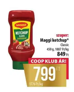 Coop Maggi ketchup Classic ajánlat