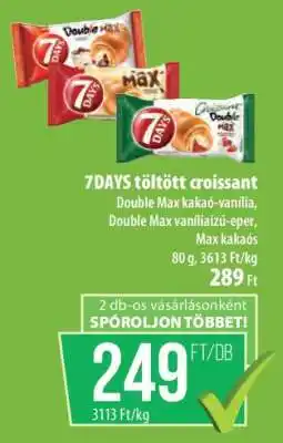 Coop 7DAYS töltött croissant ajánlat
