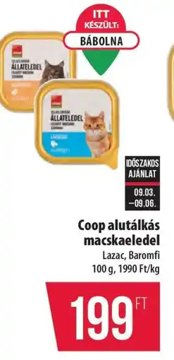 Coop Coop alutálkás macskaeledel ajánlat