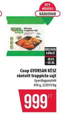 Coop Coop Gyorsan kész rántott trappista sajt ajánlat