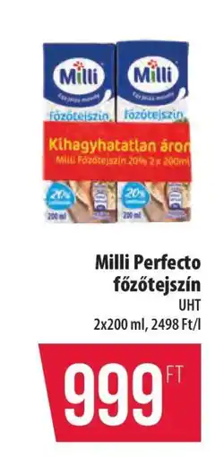 Coop Milli Perfecto főzőtejszín ajánlat