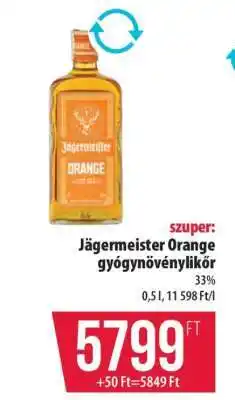 Coop Jägermeister Orange gyógynövénylikőr ajánlat
