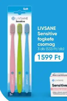 Benu Gyógyszertárak LIVSANE Sensitive fogkefe csomag ajánlat