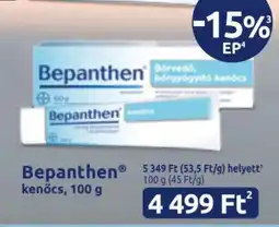 Benu Gyógyszertárak Bepanthen kenőcs, 100 g ajánlat