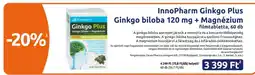 Benu Gyógyszertárak InnoPharm Ginkgo Plus ajánlat