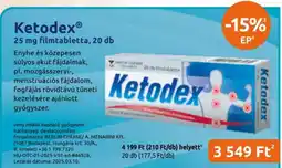 Benu Gyógyszertárak Ketodex ajánlat