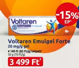 Benu Gyógyszertárak Voltaren Emulgel Forte ajánlat