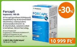 Benu Gyógyszertárak Forcapil kapszula, 180 db ajánlat