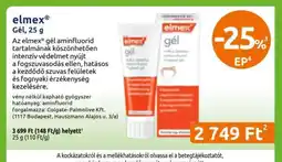 Benu Gyógyszertárak elmex Gél, 25 g ajánlat