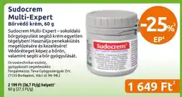 Benu Gyógyszertárak Sudocrem Multi-Expert ajánlat