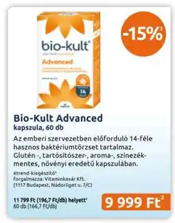 Benu Gyógyszertárak Bio-Kult Advanced ajánlat