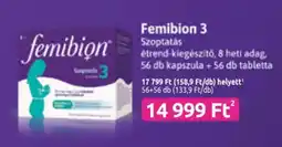Benu Gyógyszertárak Femibion 3 ajánlat