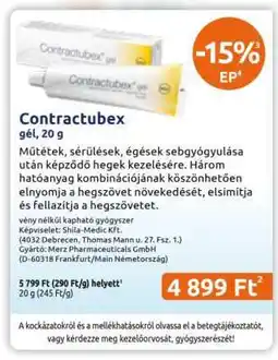 Benu Gyógyszertárak Contractubex ajánlat