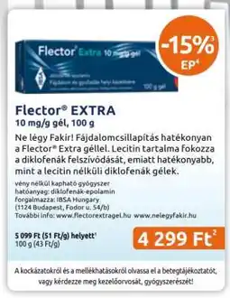 Benu Gyógyszertárak Flector EXTRA ajánlat