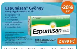 Benu Gyógyszertárak Espumisan Gyöngy ajánlat