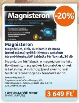 Benu Gyógyszertárak Magnisteron ajánlat