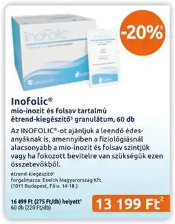 Benu Gyógyszertárak Inofolic ajánlat
