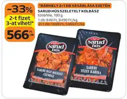 Auchan SARUD HÚS SZELETELT KOLBÁSZ ajánlat