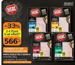 Auchan HERZ Szeletelt Sonka ajánlat
