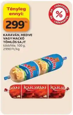 Auchan KARAVÁN, MEDVE VAGY MACKÓ TÖMLŐS SAJT ajánlat