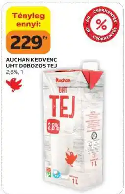 Auchan AUCHAN KEDVENC UHT DOBOZOS TEJ ajánlat