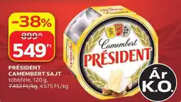 Auchan Président Camembert sajt ajánlat