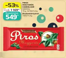 Auchan Piros Mogyorós Csokoládé ajánlat