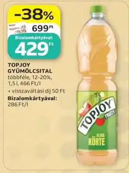 Auchan Topjoy gyümölcsital ajánlat