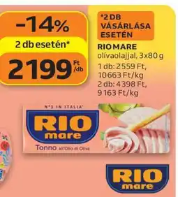 Auchan RIO MARE olívaolajjal, 3x80 g ajánlat