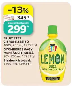Auchan FRUIT STEP CITROM ÍZESÍTŐ ajánlat